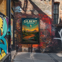 Discover Gilbert Arizona Poster Southwest Charm For Homes