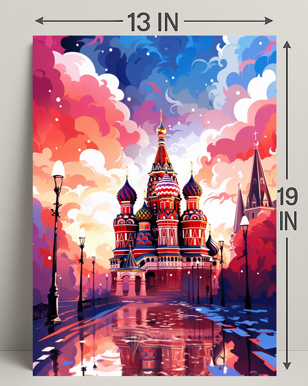 Vibrant St. BasilS Cathedral Poster