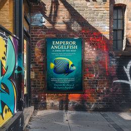 Emperor Angelfish A Jewel of the Reef Poster
