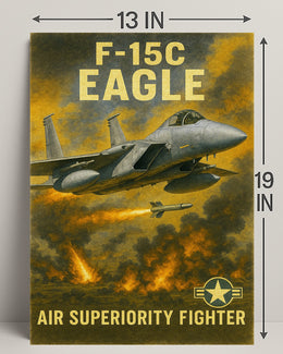 F-15C Eagle Air Superiority Fighter Poster PosterGoat