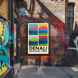 Denali National Park A Pop Art Perspective Poster