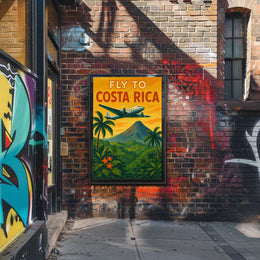 Fly to Costa Rica Poster