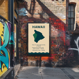 Hawaii Island Culture Modern Minimalist Poster Art