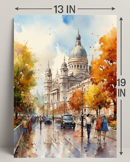 Autumn In The City Poster