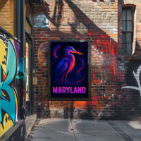 Maryland Wildlife Art Poster