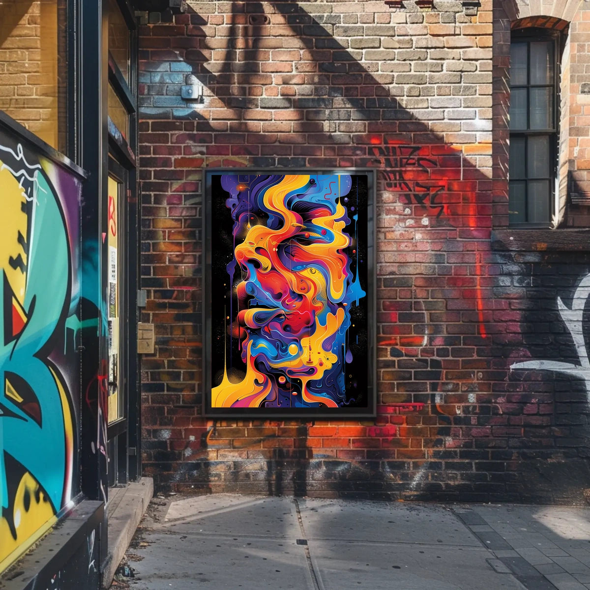 Vivid Abstract Flow Abstract Poster