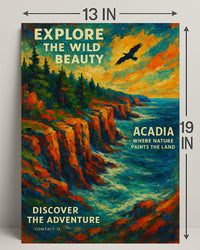 Explore the Wild Beauty of Acadia Poster PosterGoat