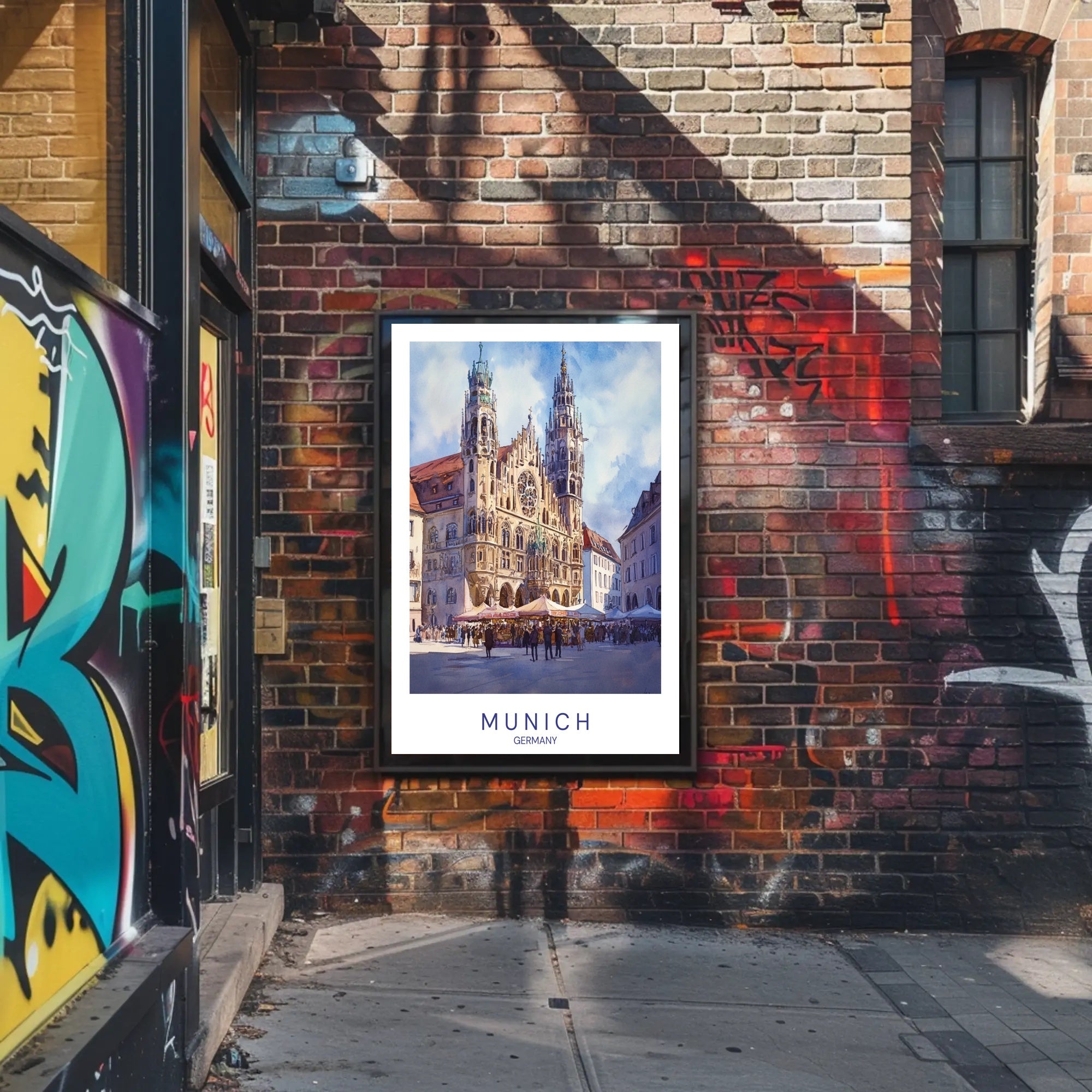 Munich Architectural Landmark Poster PosterGoat