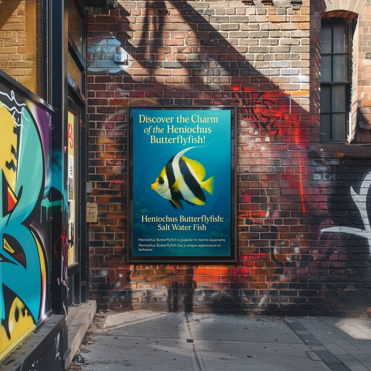 Discover The Charm Of The Heniochus Poster