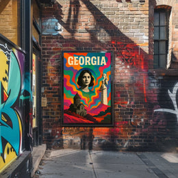 Georgia A Vibrant Tribute Poster