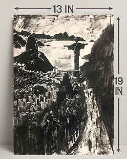 Rio De Janeiro Artistic Cityscape Poster