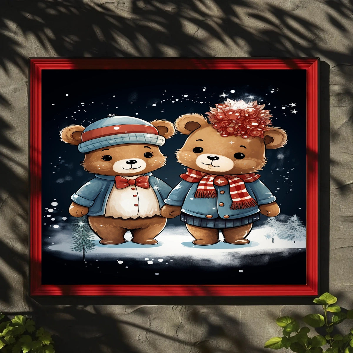 Winter Wonderland Bears Poster