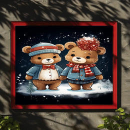 Winter Wonderland Bears Poster