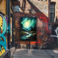 Tranquil Mountain Stream Poster