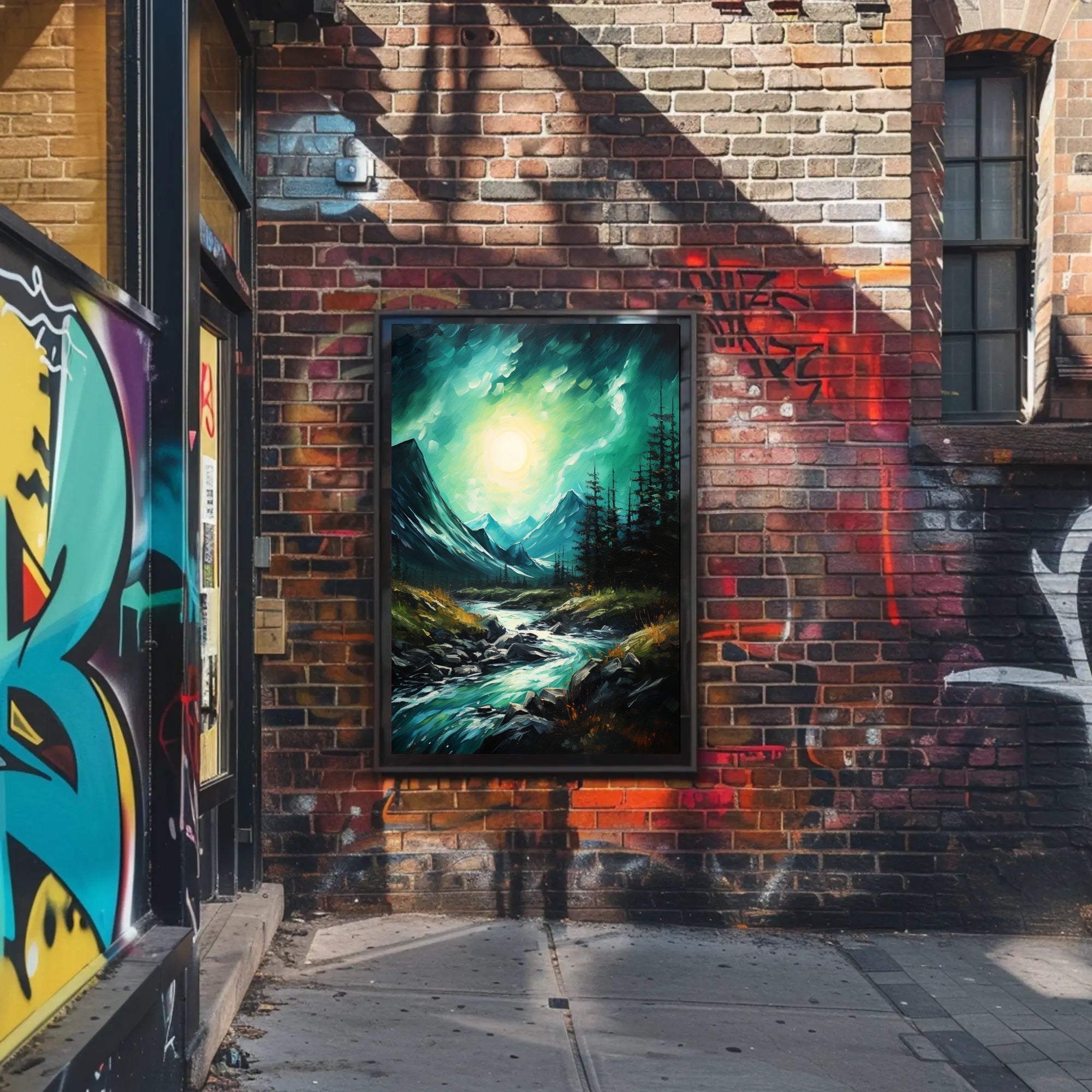 Tranquil Mountain Stream Poster