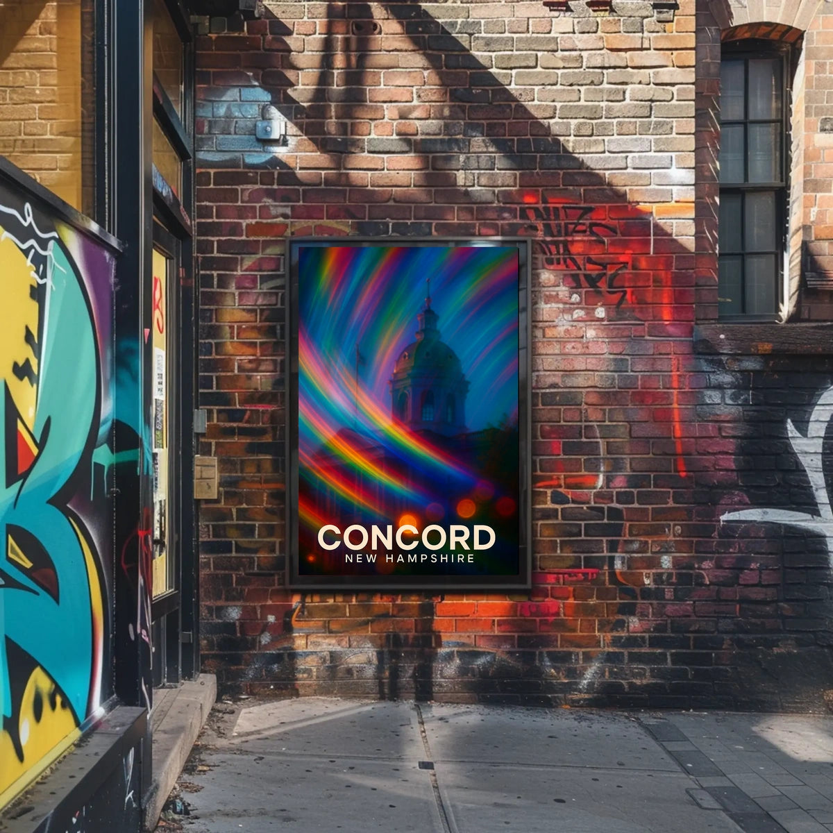 Concord Cityscape Vibrant Impressionism Chic Poster