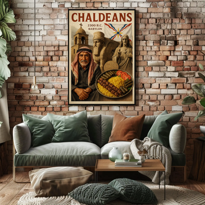 Chaldeans Babylon Culture Historic Food Travel Poster