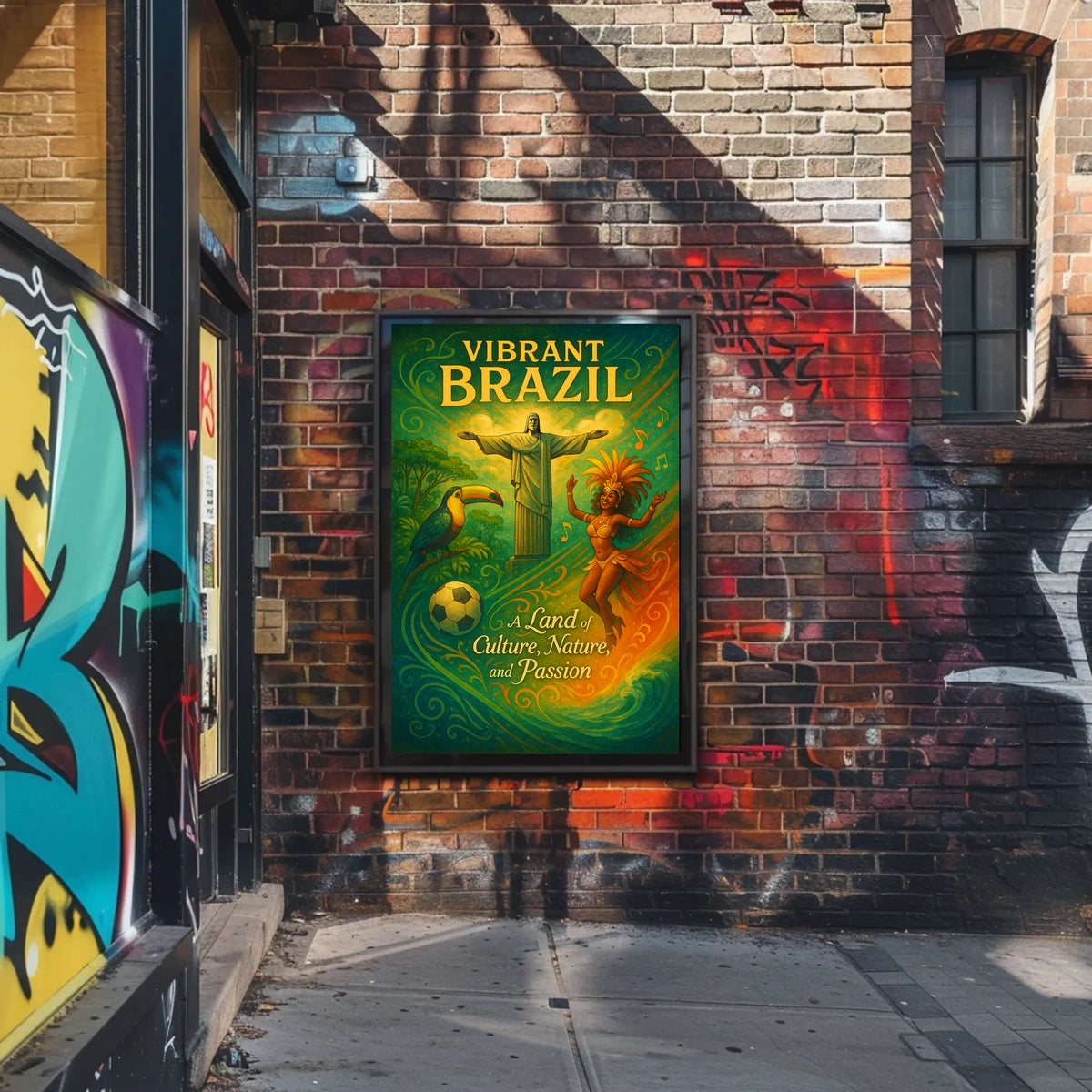 Vibrant Brazil Poster