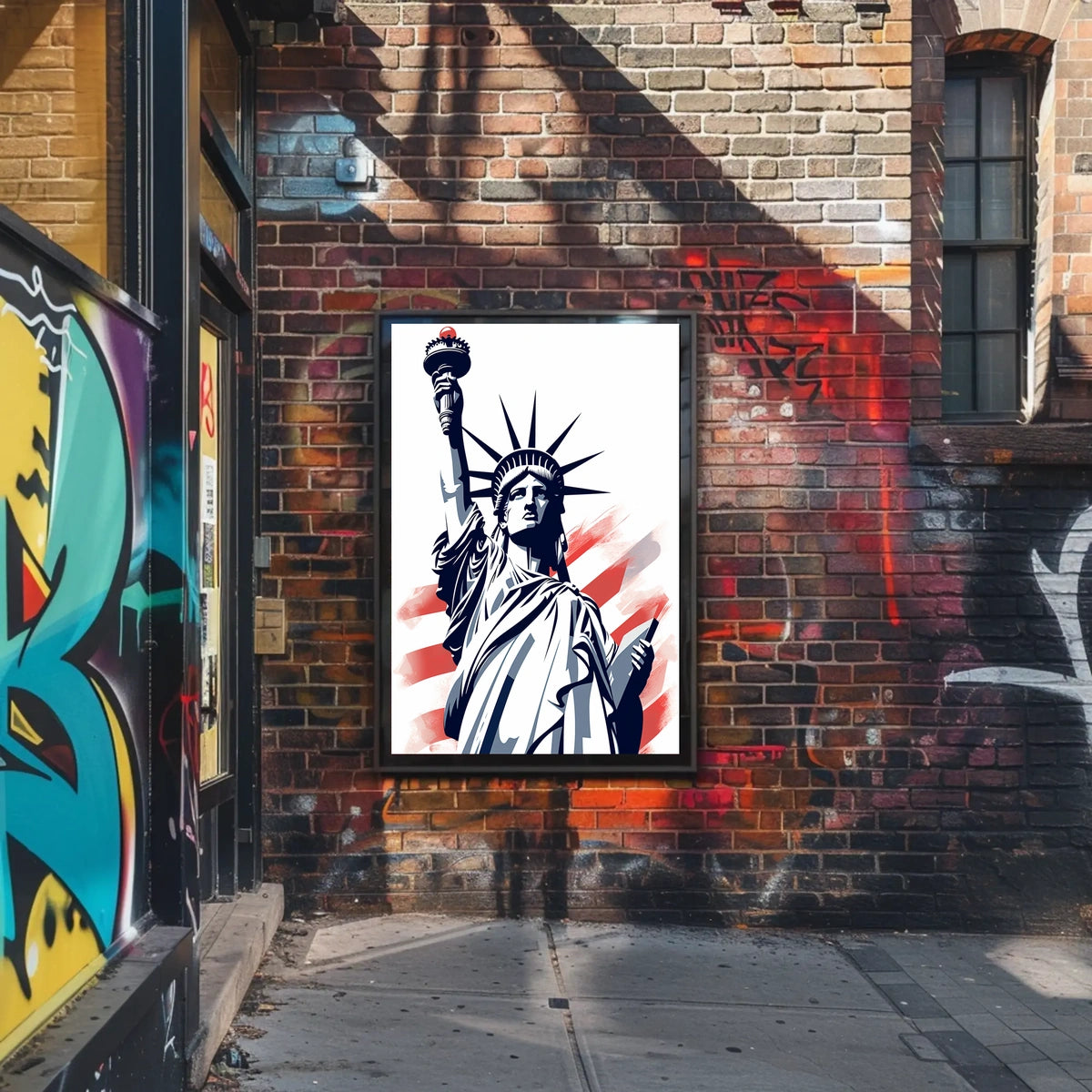 Statue of Liberty Freedom New York Travel Poster
