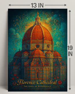 Florence Cathedral Renaissance Art Masterpiece Cultural or Heritage Poster