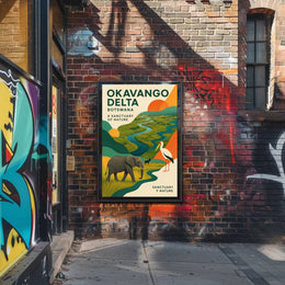 Okavango Delta  A Sanctuary of Nature Poster PosterGoat