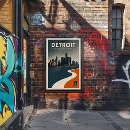 Detroit Innovation and Resilience Poster PosterGoat