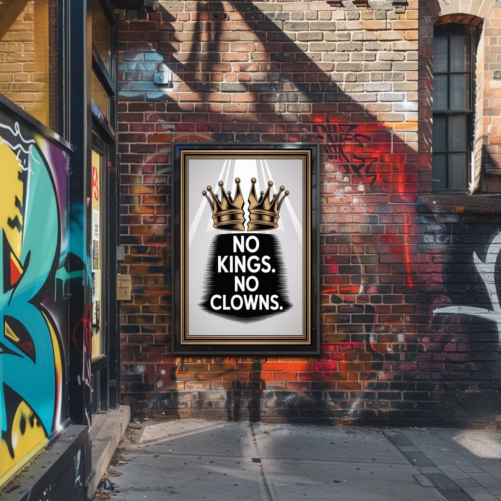 No Kings No Clowns Political or Propaganda Poster