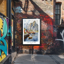 Lofoten Islands Artwork Poster PosterGoat