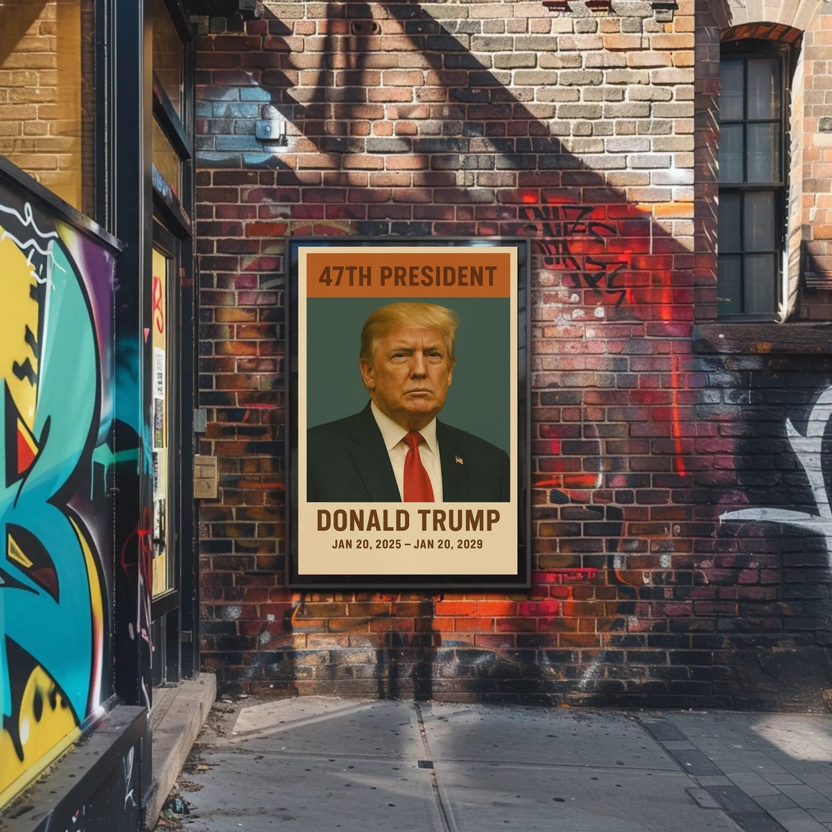 Donald Trump Authority Vintage Portrait Poster