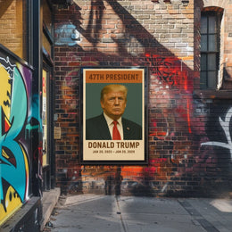 Donald Trump Authority Vintage Portrait Poster