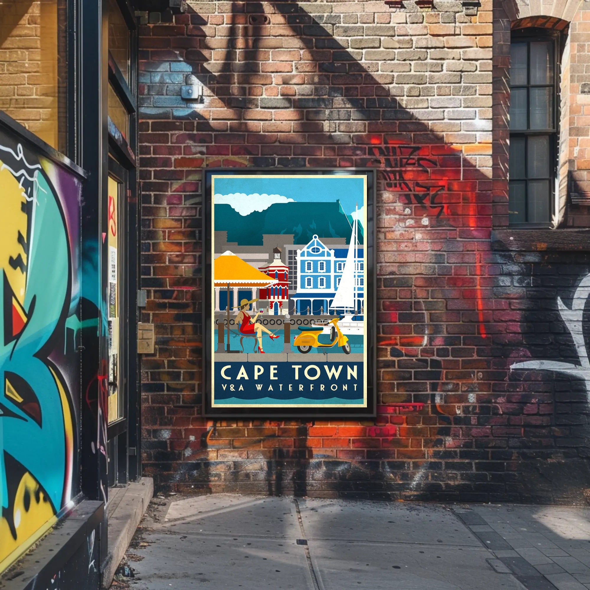 Cape Town V&A Waterfront Leisure Travel Poster PosterGoat