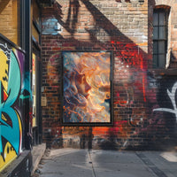 Mystical Wizard in Enchanted Library Poster PosterGoat