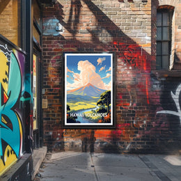 Hawaii Volcanoes National Park Scenic Poster Print