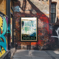 Niagara Falls Vintage Travel Poster