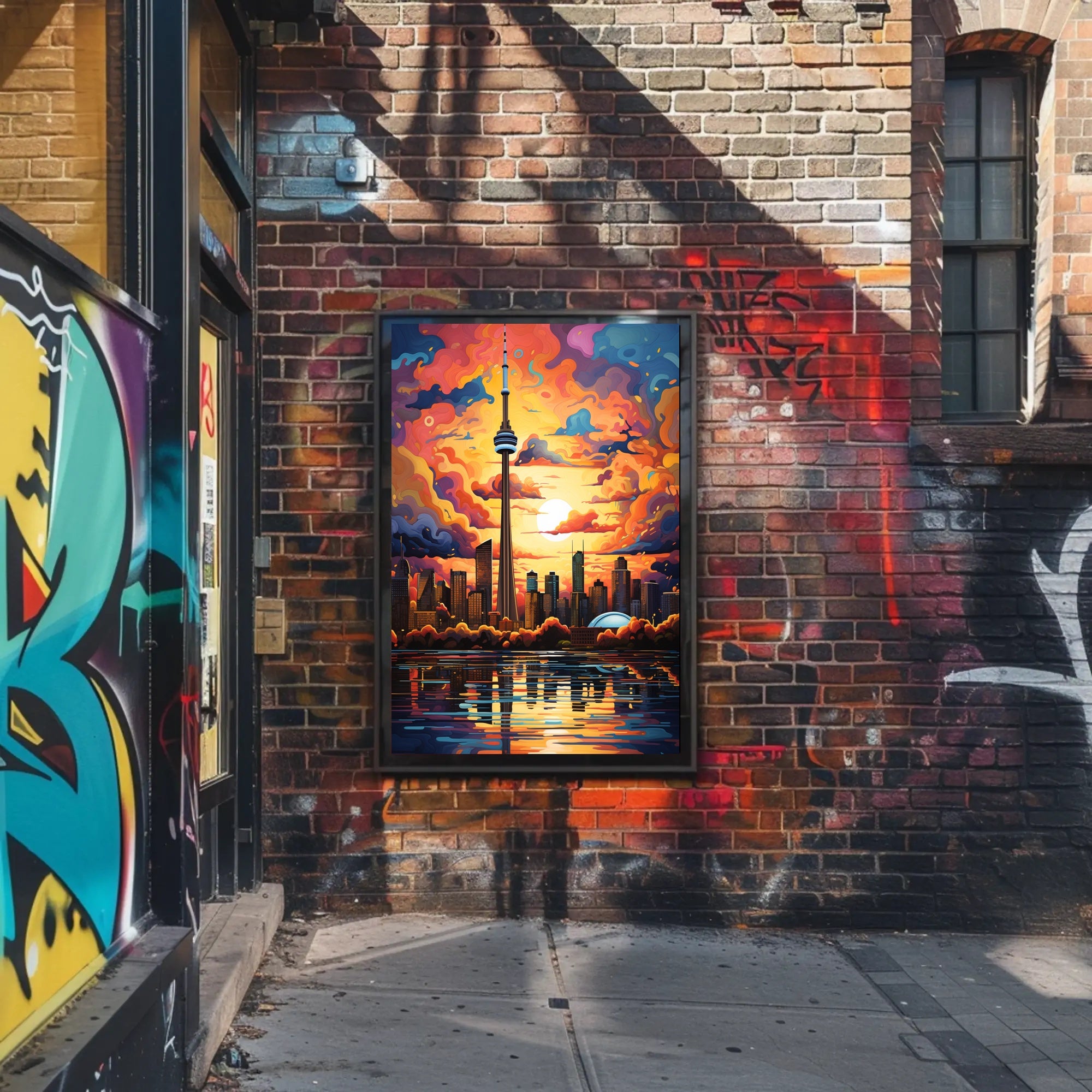 Toronto Skyline At Sunset Poster