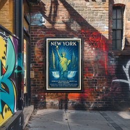 New York Landmarks Poster