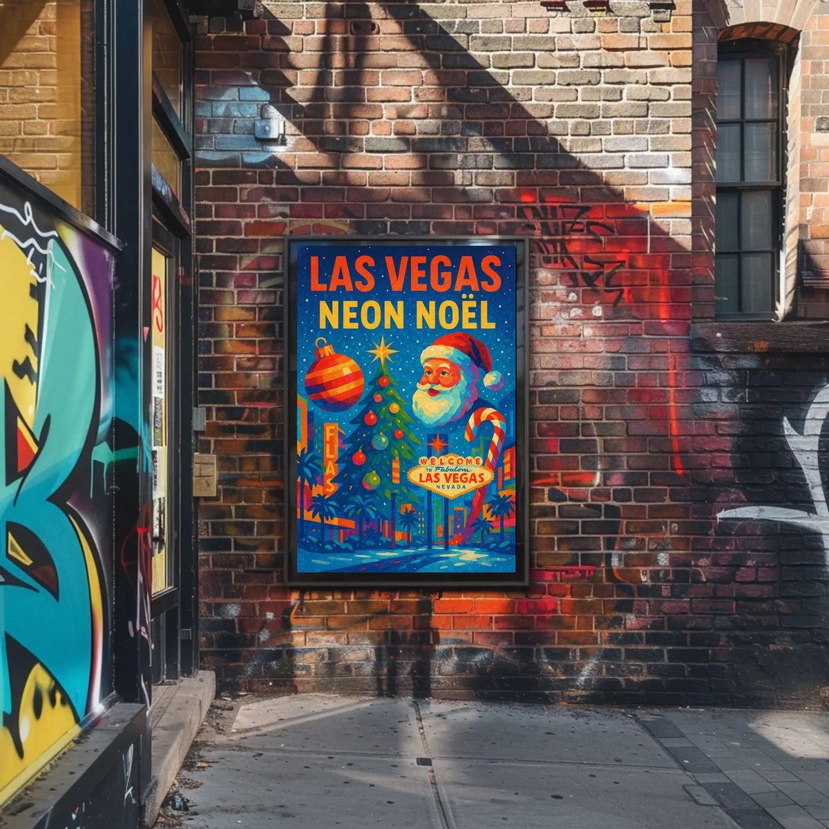 Las Vegas Neon Noël Poster