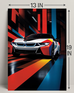 Dynamic Speed A Futuristic Drive Poster