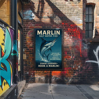 Marlin Adventure Sports Poster PosterGoat