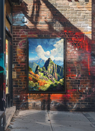 Machu Picchu Adventure Travel Poster