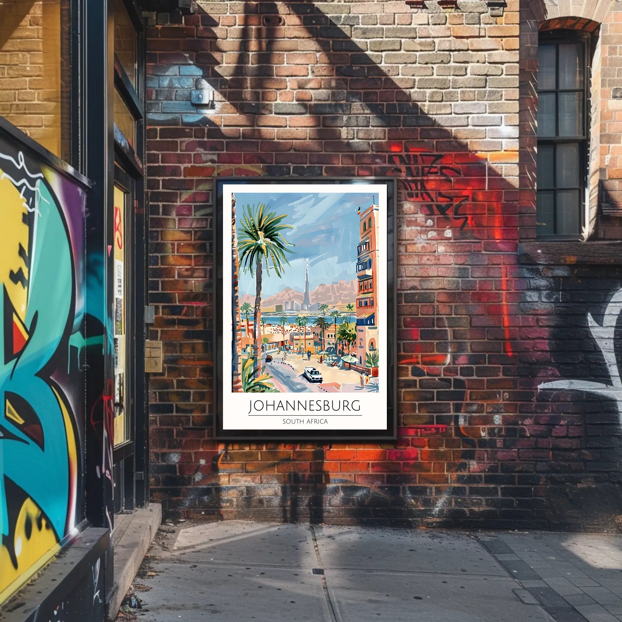 Vibrant Johannesburg Poster PosterGoat
