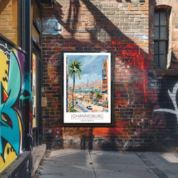 Vibrant Johannesburg Poster PosterGoat