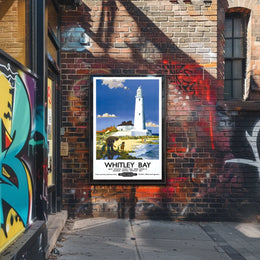 Whitley Bay Travel Poster
