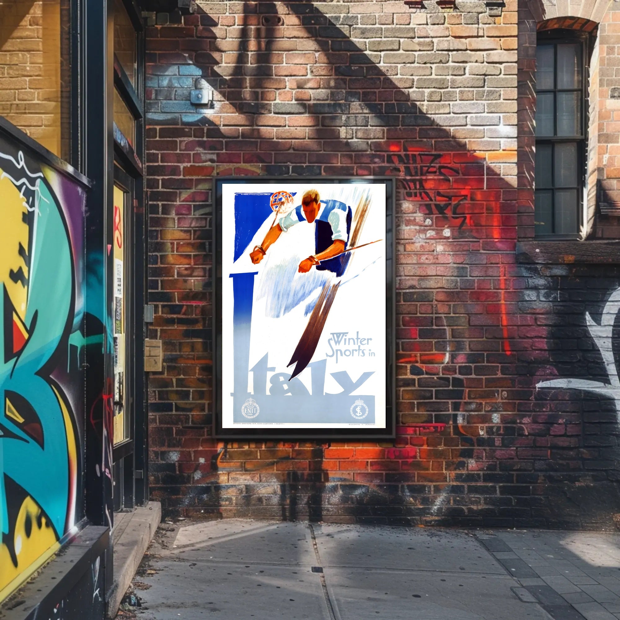 Winter Sports in Italy Poster PosterGoat