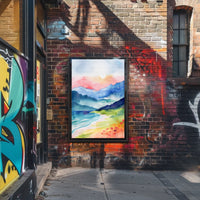Serene Mountain Landscape Poster