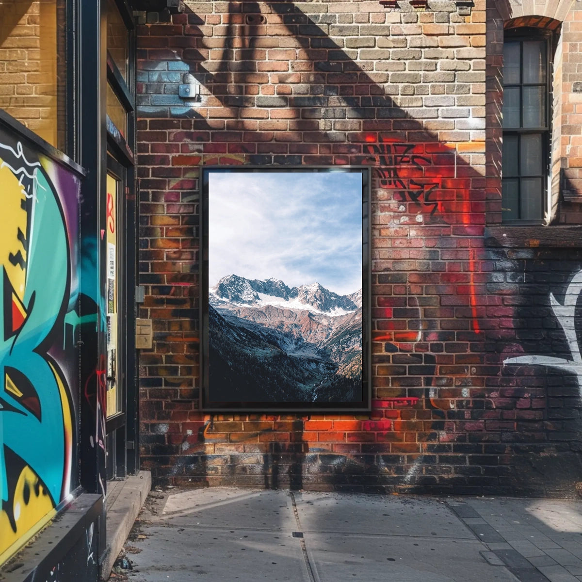 Majestic Mountain Landscape Poster