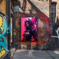 Cybernetic Warrior Poster PosterGoat