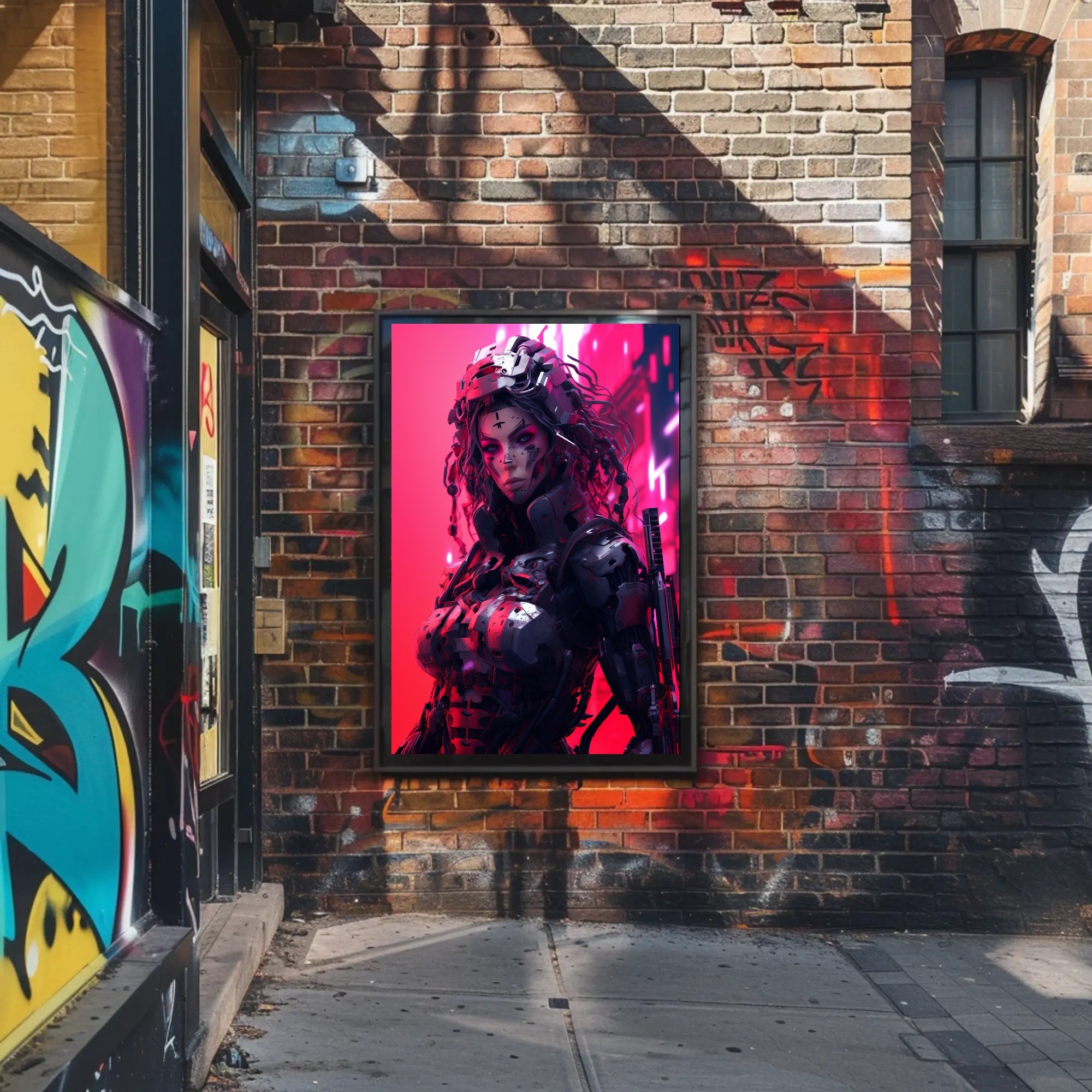 Cybernetic Warrior Poster PosterGoat