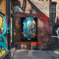 Enchanted Underwater Ruins Poster