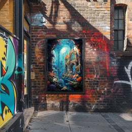 Enchanted Underwater Ruins Poster